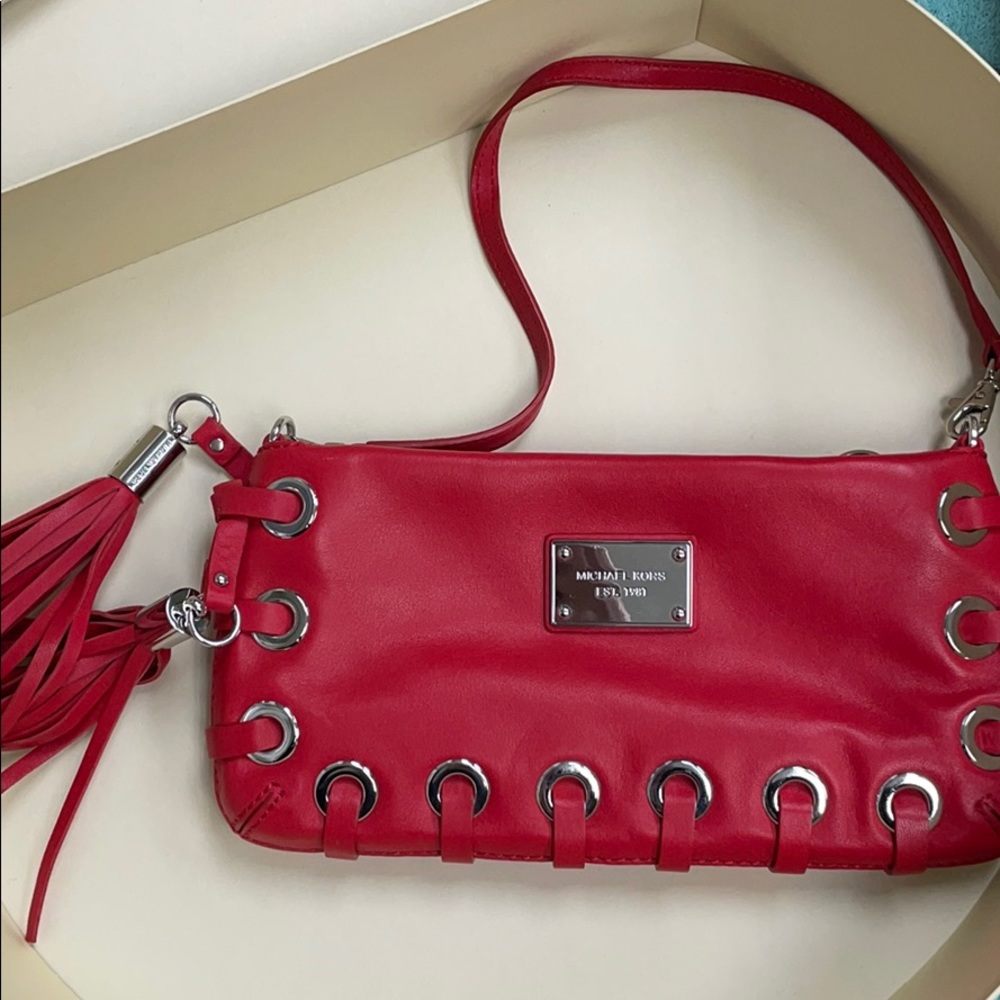 Red Michael Kors Handbag